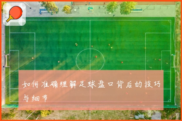 如何准确理解足球盘口背后的技巧与细节